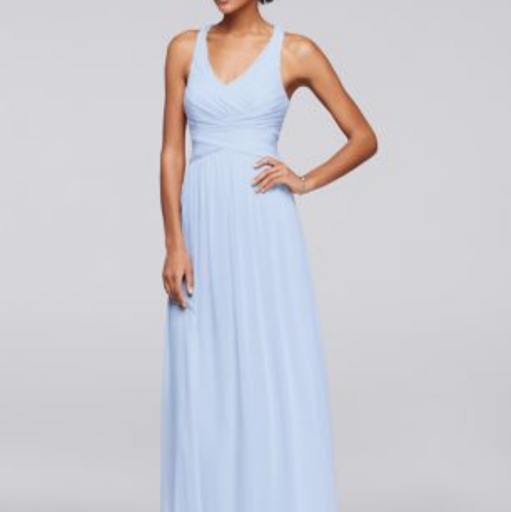Davids Bridal Ice Blue Dress